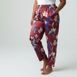 Anthony Richards Size 4X Burgundy Floral Sleep Pants